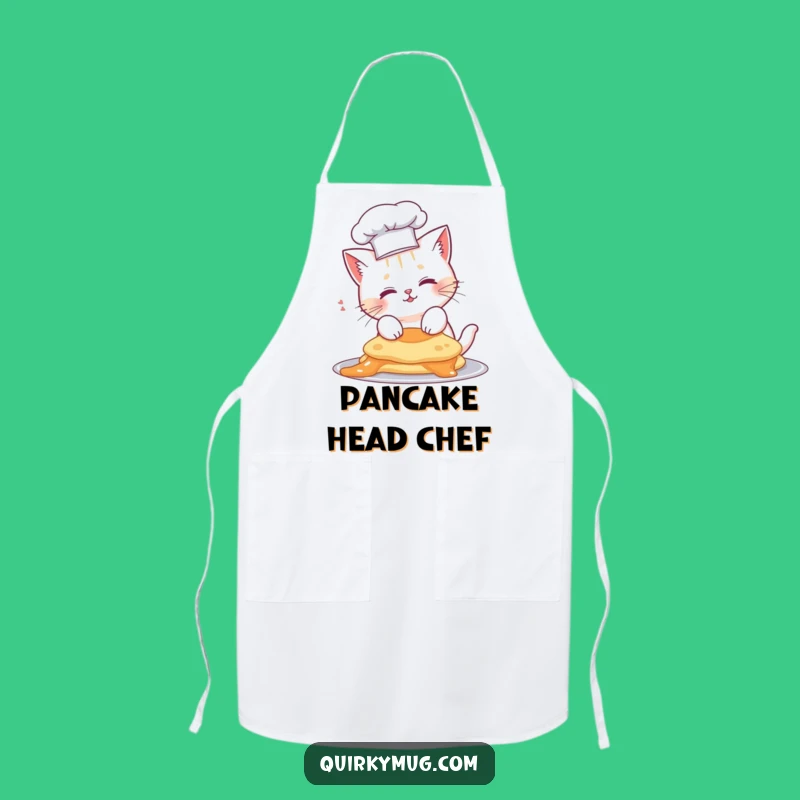 Funny Cat Chef Apron - Pancake Mishap Kitchen Wear