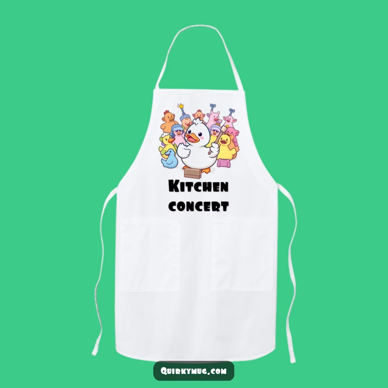 Funny Kawaii Duck Conductor Apron: A Hilarious Gift for Bathtime Chefs
