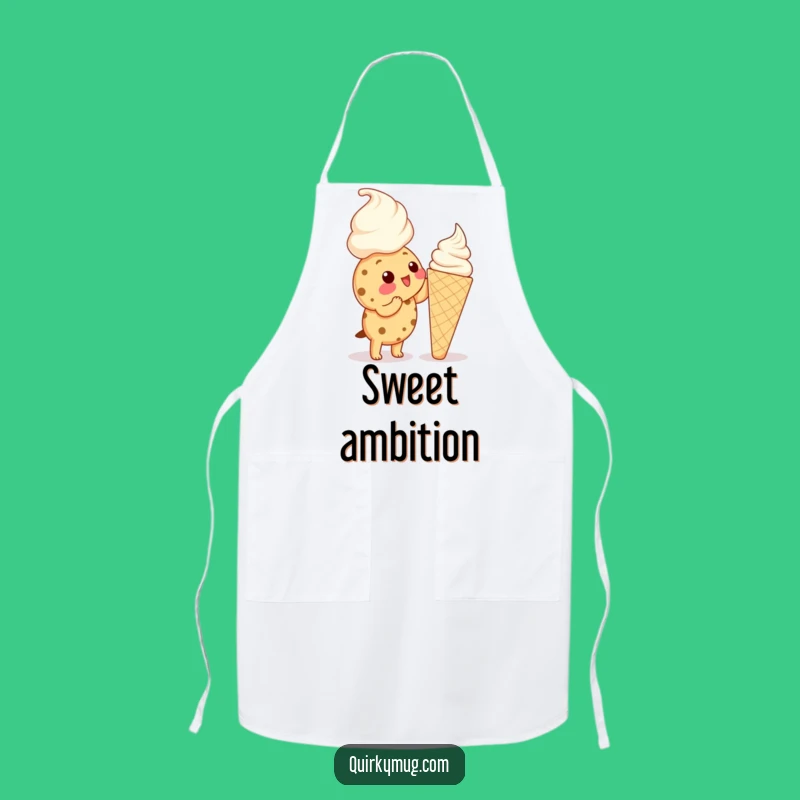 Funny Kawaii Cookie Ice Cream Apron - Kitchen Sweetness Gift