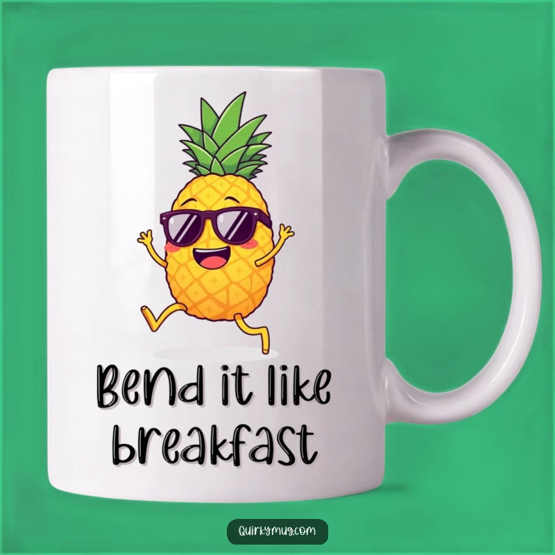 Funny Limbo Pineapple Mug: Giggling Fruit in Sunglasses, Perfect Funny Gift!