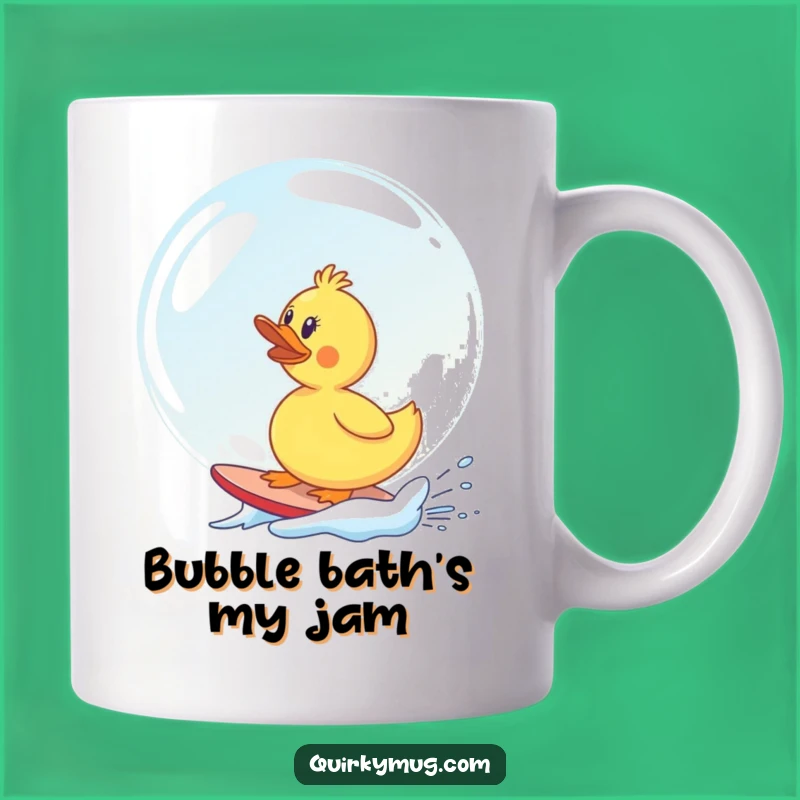 Funny Rubber Duck Soap Bubble Surf Mug - Hilarious Gift for Bath Time Fun