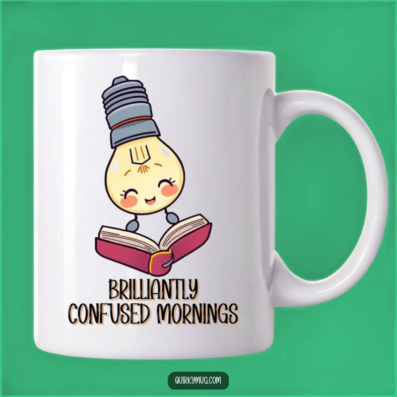 Funny Bookworm Mug: Upside Down Reading, Perfect Gift for Readers