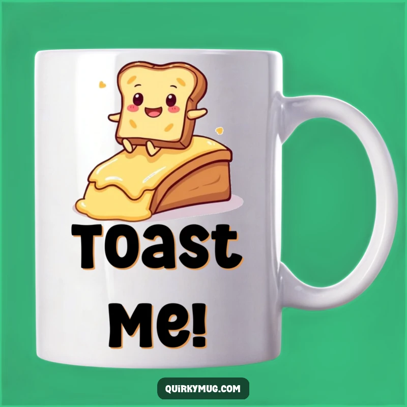 Funny Kawaii Toast Mug: A Hilarious Breakfast Gift for Carb Lovers