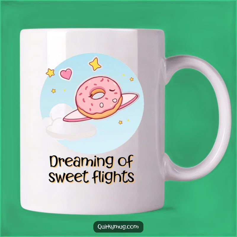 Funny Sleepy Doughnut Mug: Sweet Dreams and Coffee - Hilarious Gift!