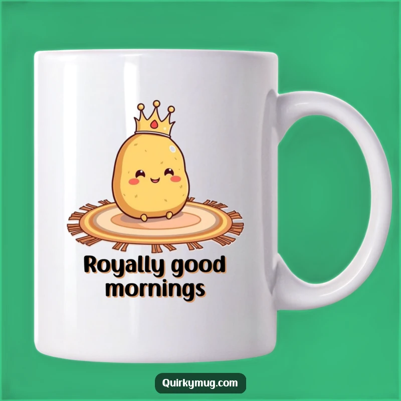 Funny Potato King Mug: Royal Slide, Perfect Whimsical Gift