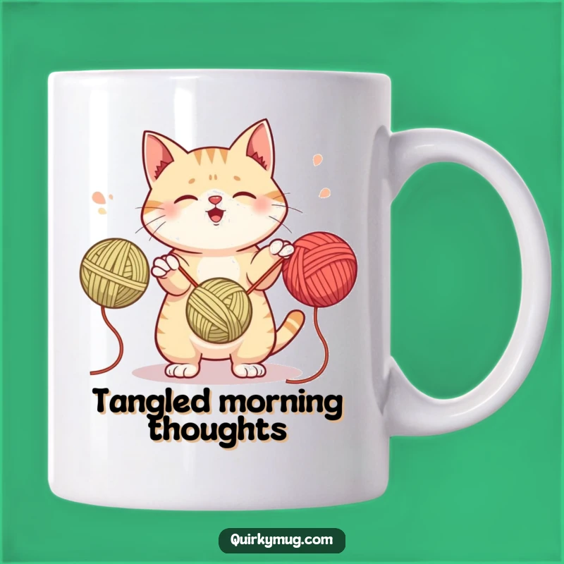 Funny Juggling Cat Mug - Playful Pet Humor, Perfect Funny Gift