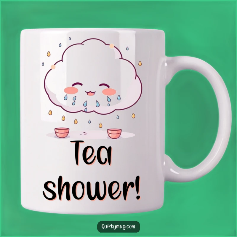 Funny Kawaii Cloud Teacup Rain Mug: A Hilarious Gift for Rainy Days