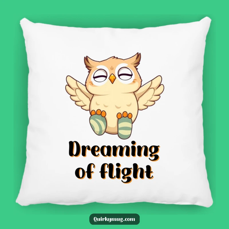 Funny Owl Flying Socks Pillow: Cozy Mishap Comfort, Comfy Gift for Jokers