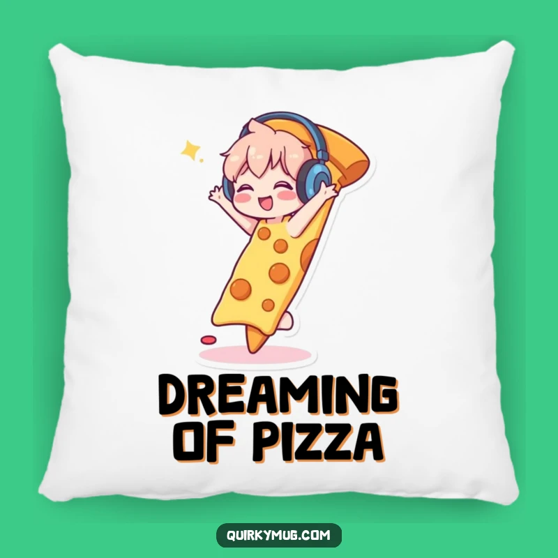 Funny Pizza Dancer Pillow: Cuddle Up with Fun!