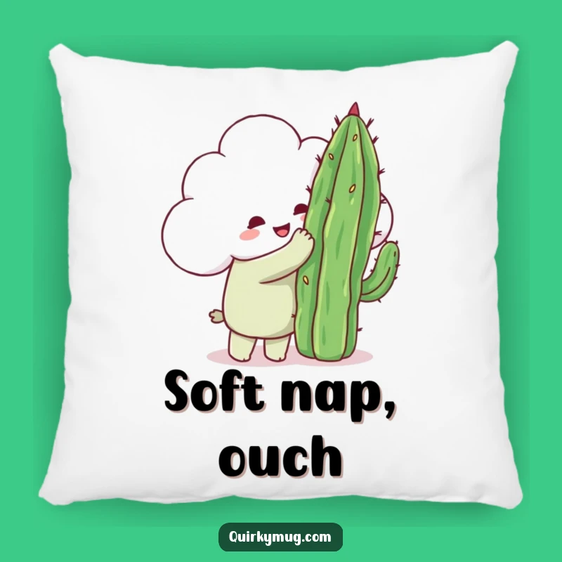 Funny Cloud Cactus Hug Pillow - Cozy Accent & Charming Gift