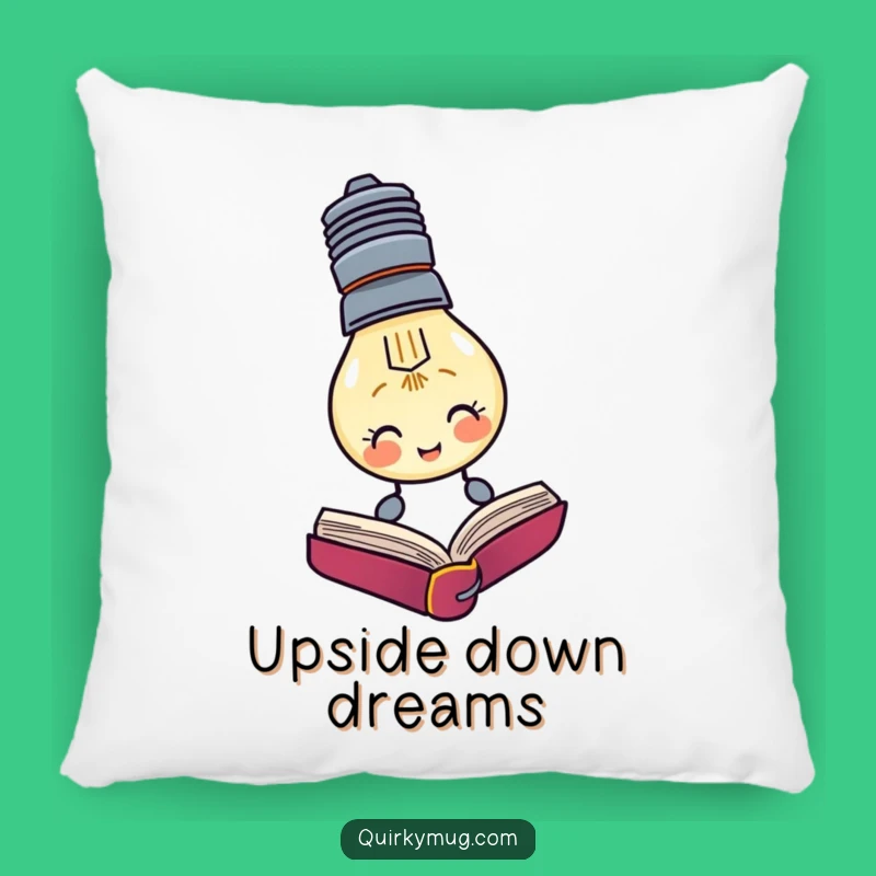 Funny Reader Pillow: Upside Down Comfort, Cozy Gift
