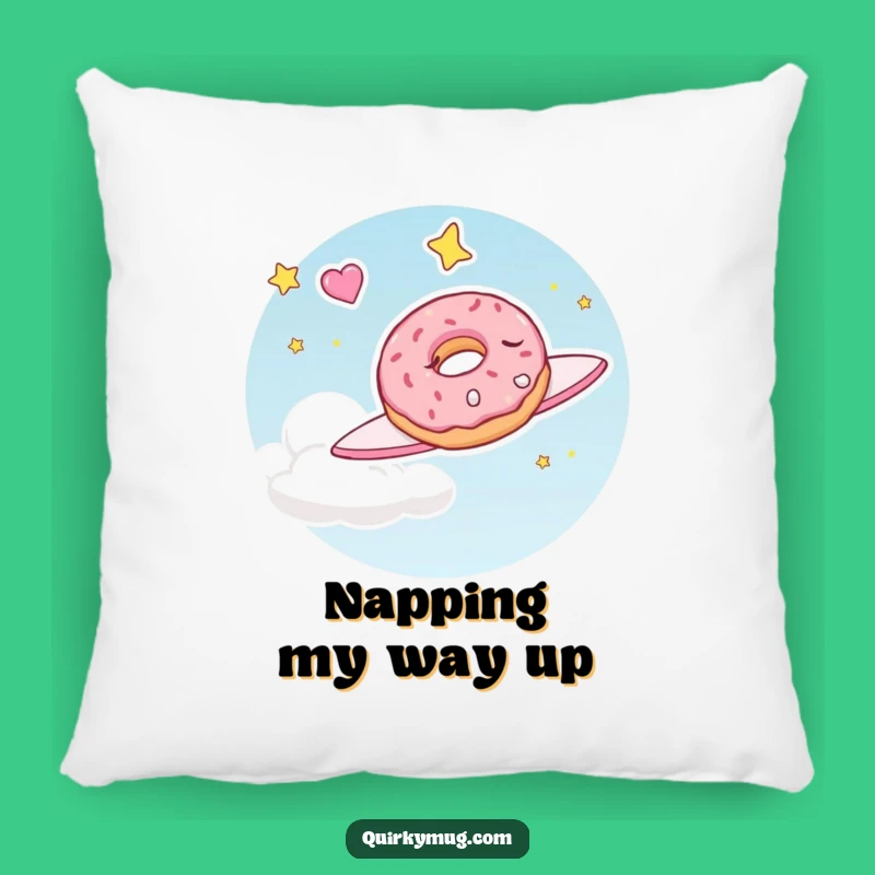 Funny Sleepy Doughnut Pillow: Cozy Comfort for Sweet Dreamers!
