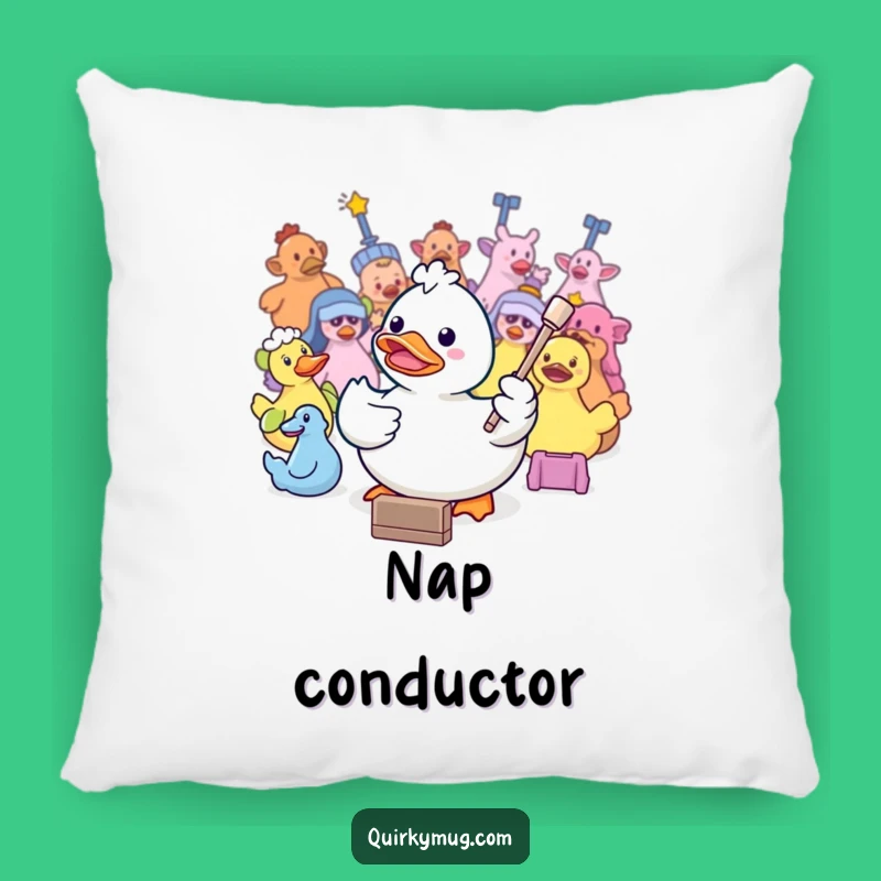 Funny Kawaii Duck Conductor Pillow: A Hilarious Gift for Bathtime Dreams