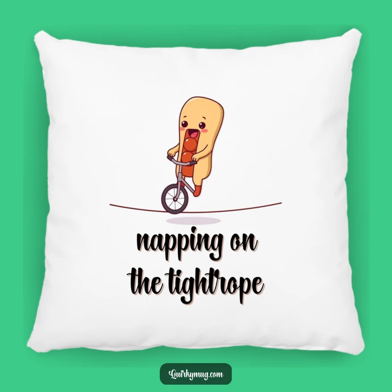 Comfy Funny Hot Dog Unicycle Pillow a Cozy Gift for Laughing Out Loud