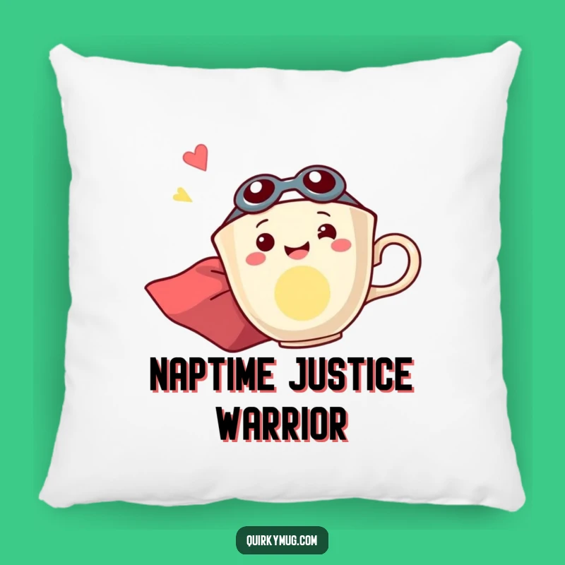 Funny Flying Teacup Hero Pillow - Cozy Comfort with a Side of Excitement