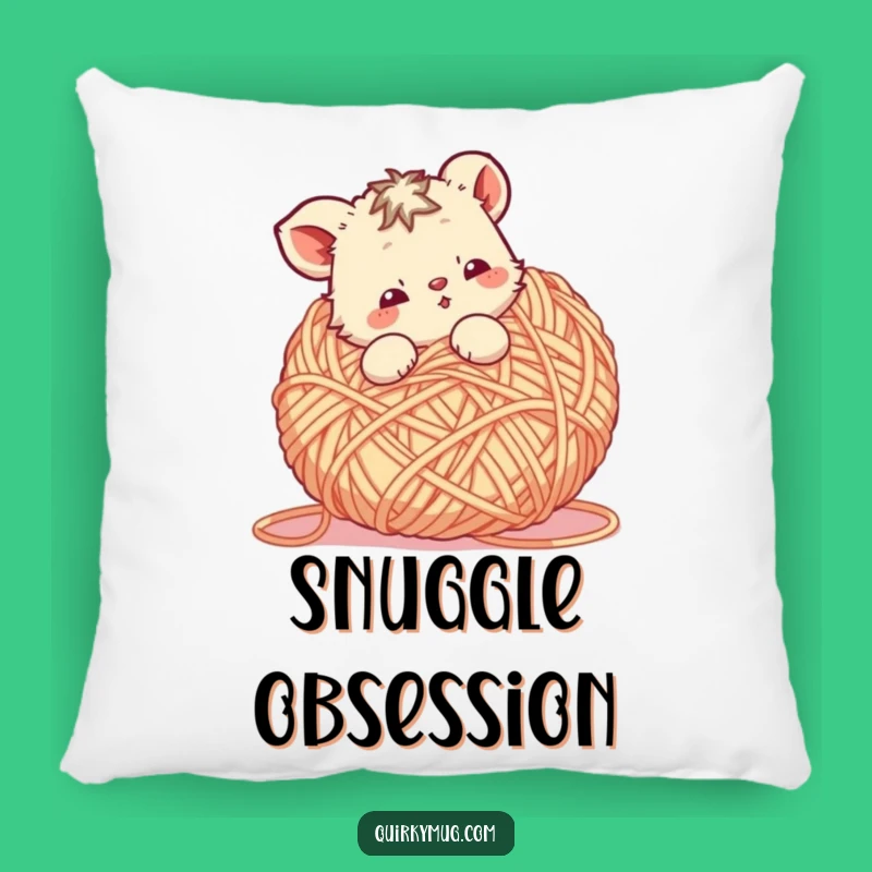 Funny Yarn Animal Pillow: Cozy Comfort for Crafters, Excellent Funny Gift!