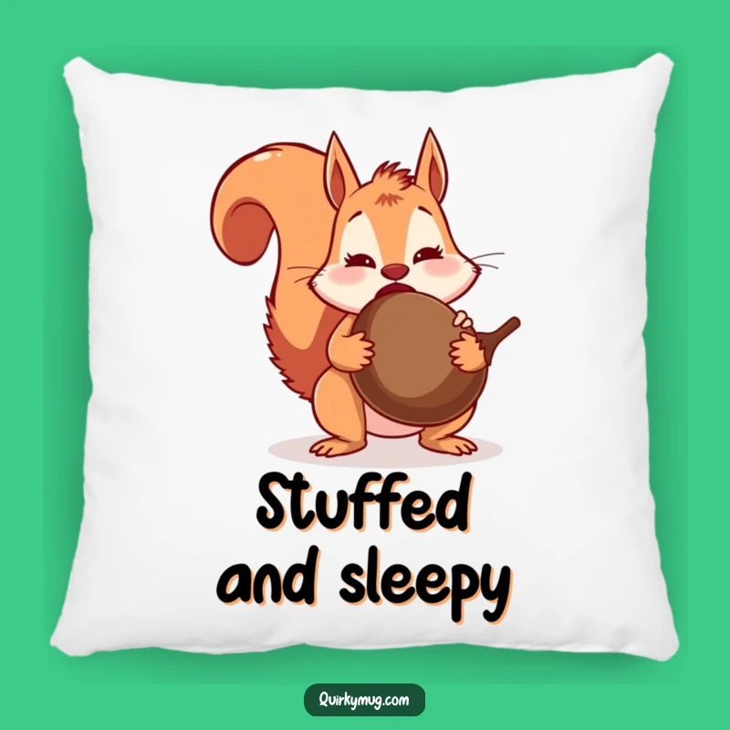 Funny Squirrel Acorn Surprise Pillow: Comfy Overindulgence, Comfy Gift for Snackers