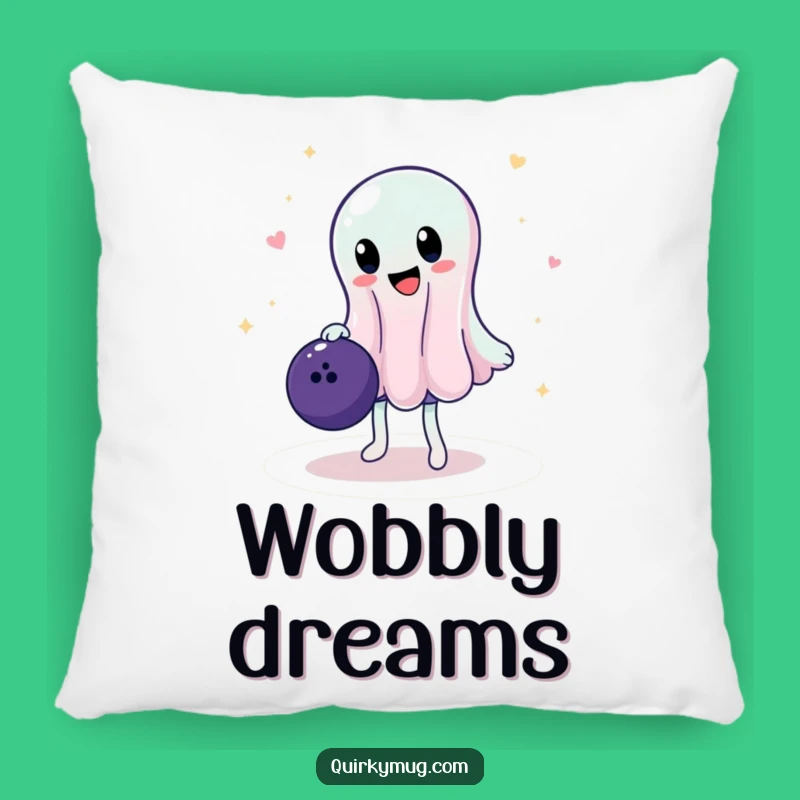 Funny Jelly Pillow: Cozy Bowling Cushion, Perfect Gift!