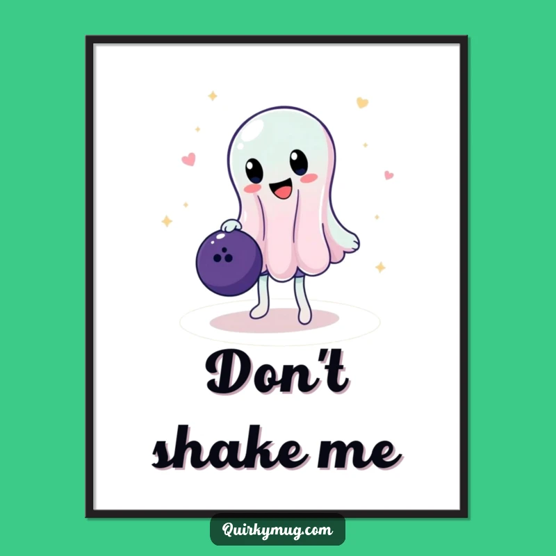 Funny Jelly Digital Art: Bowling Balance Masterpiece, Instant Gift!