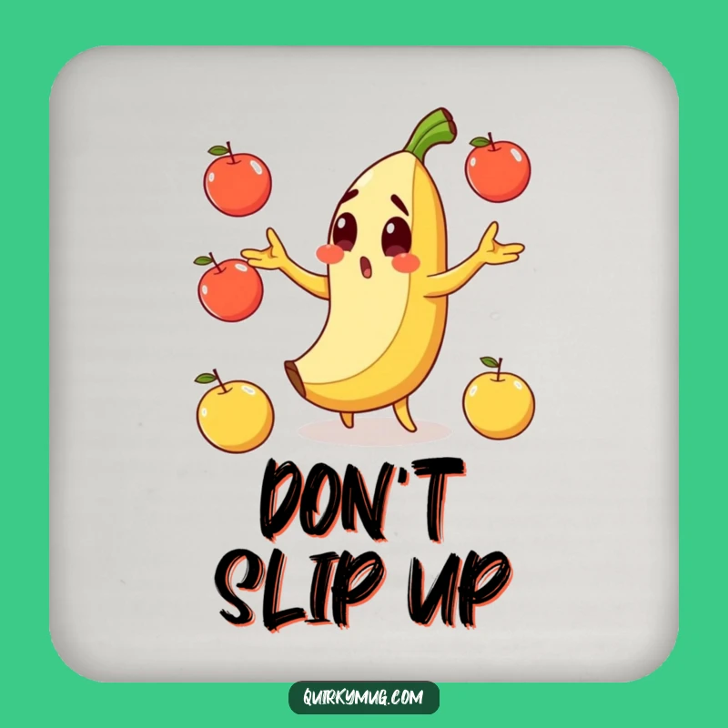 Funny Banana Slip Coaster - Protect Your Table from Slippery Surprises
