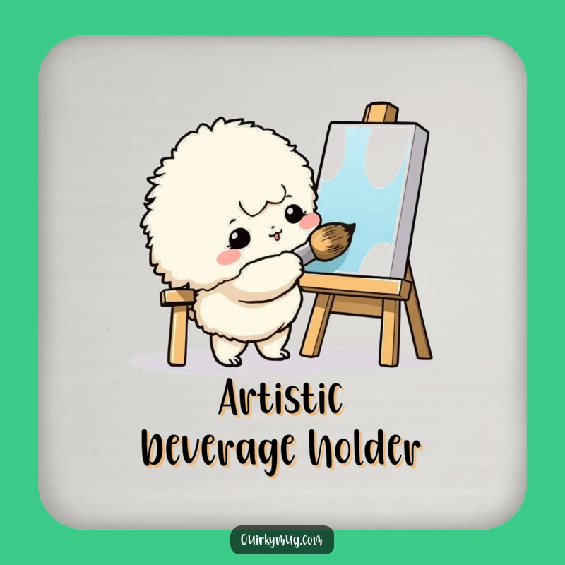 Funny Art Creature Coaster: Protect Surfaces with Artistic Flair, Awesome Funny Gift!