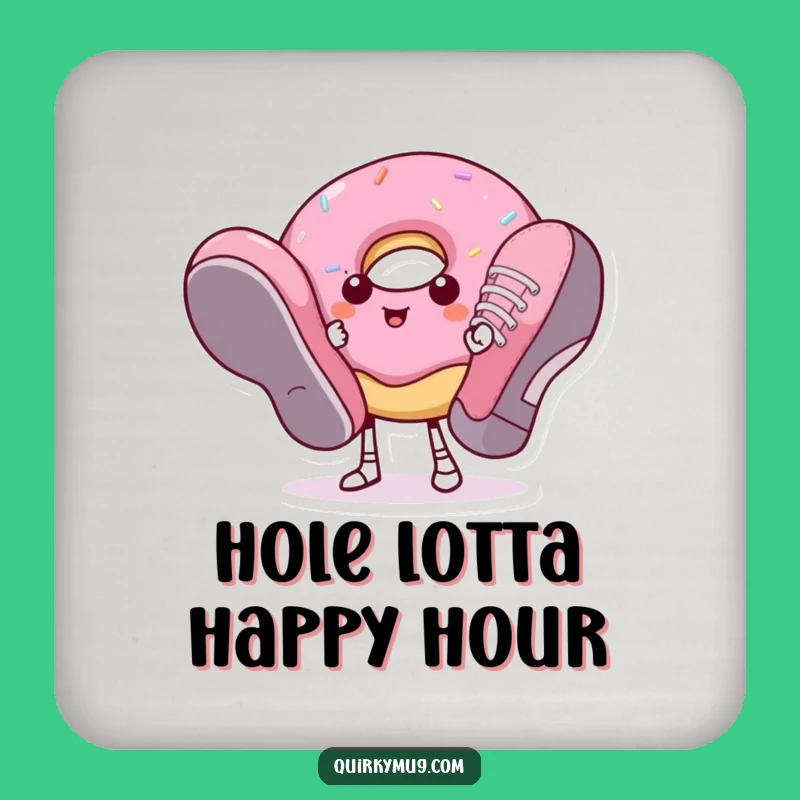 Funny Donut Giant Shoes Coaster - Sweet Surface Protection Gift