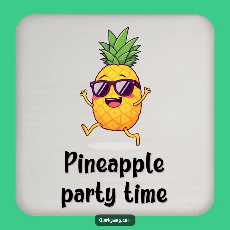 Funny Limbo Pineapple Coaster: Tropical Protection, Tiny Funny Gift!
