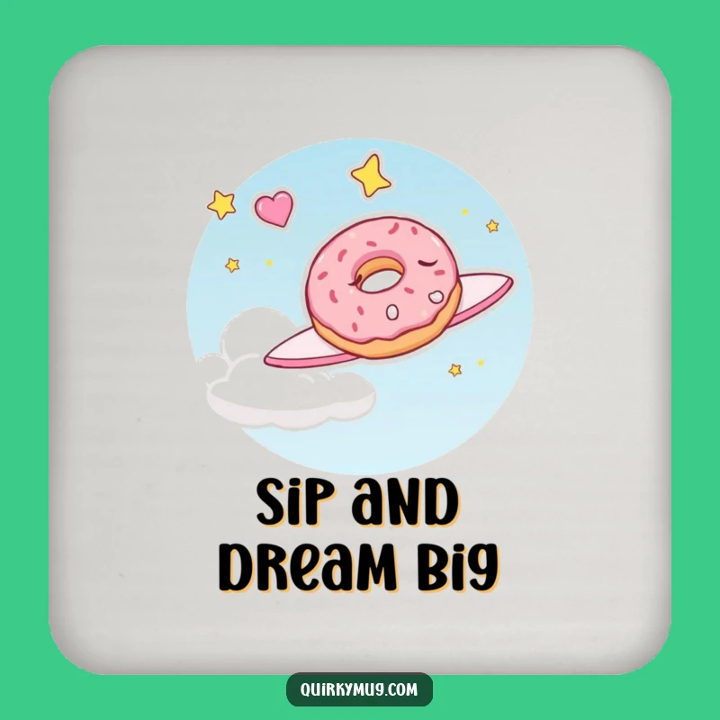 Funny Sleepy Doughnut Coasters: Protect Surfaces with Sweet Dreams!
