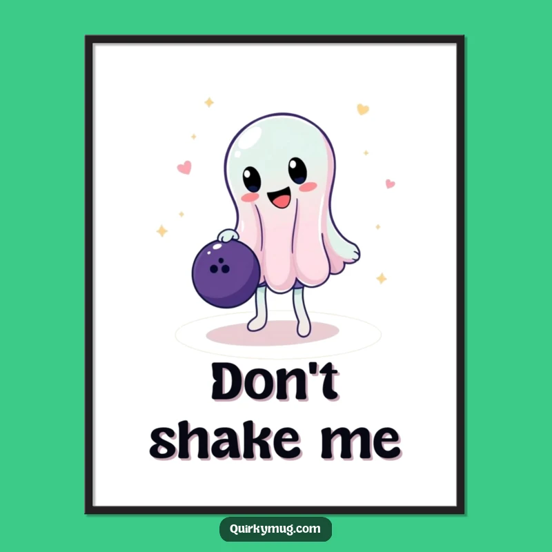 Funny Jelly Poster: Bowling Balance Art, Hilarious Wall Decor Gift!