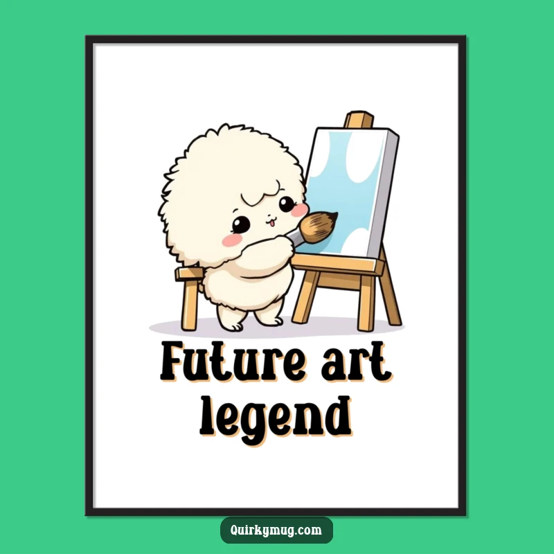 Funny Art Creature Poster: Inspiring Wall Art, Perfect Funny Gift for Studios!