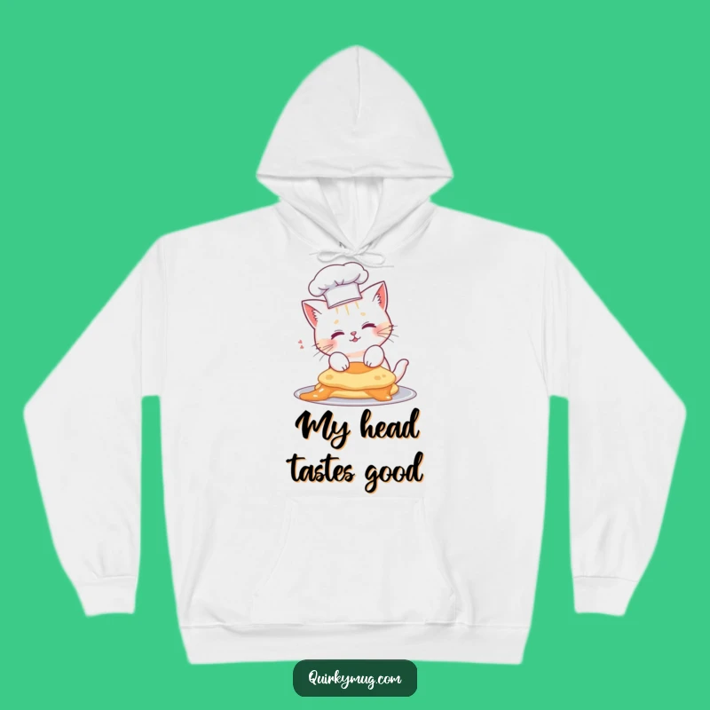 Funny Cat Chef Hoodie - Cozy Pancake Mishap Sweatshirt