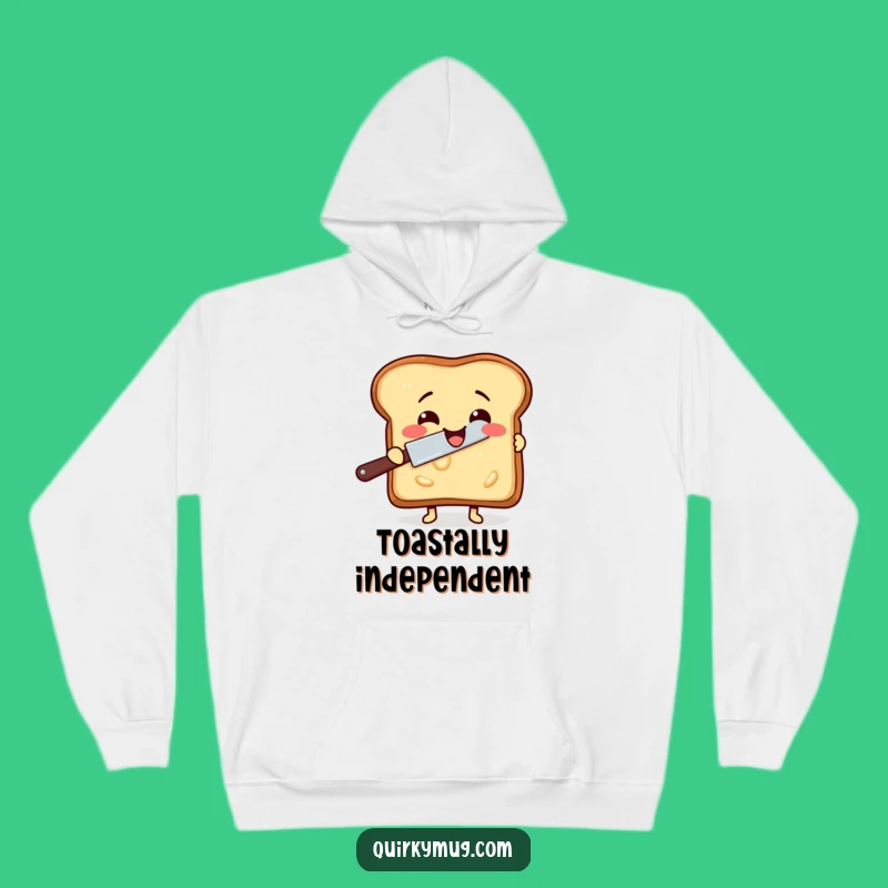 Funny Delightful Toast Hoodie - Cozy Comfort with a Buttering Twist