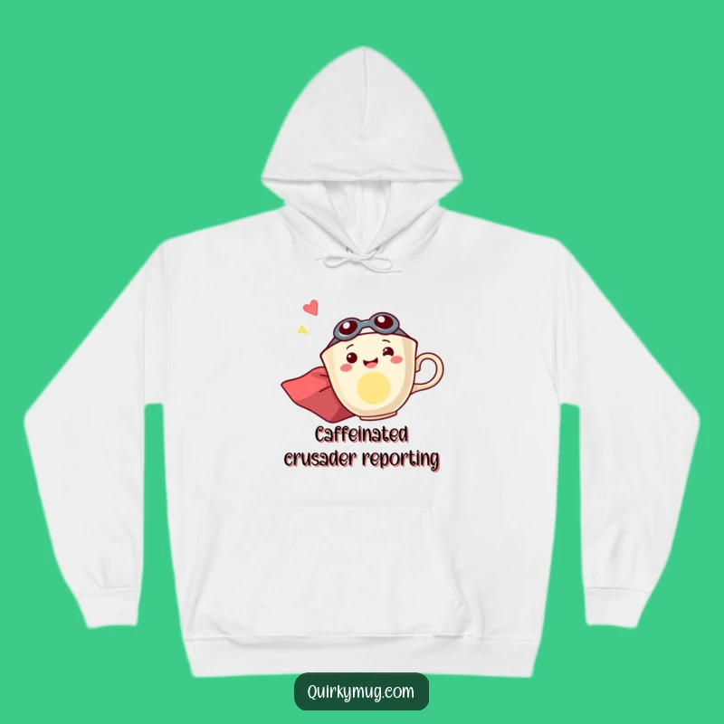 Funny Superhero Teacup Hoodie - Cozy Up with This Exciting Flying Character