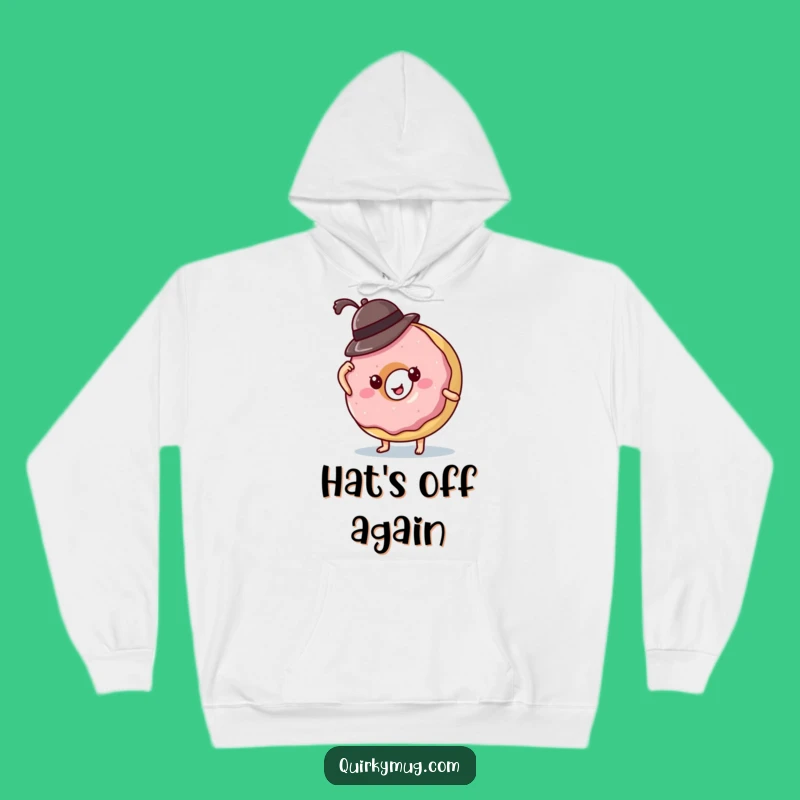 Funny Donut Hat Fail Hoodie - Cozy Character Comfort & Ultimate Gift
