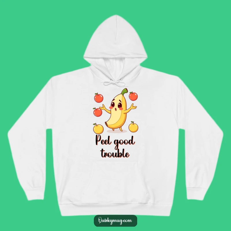 Funny Banana Juggling Hoodie - Stay Cozy During Life's Slippery Moments