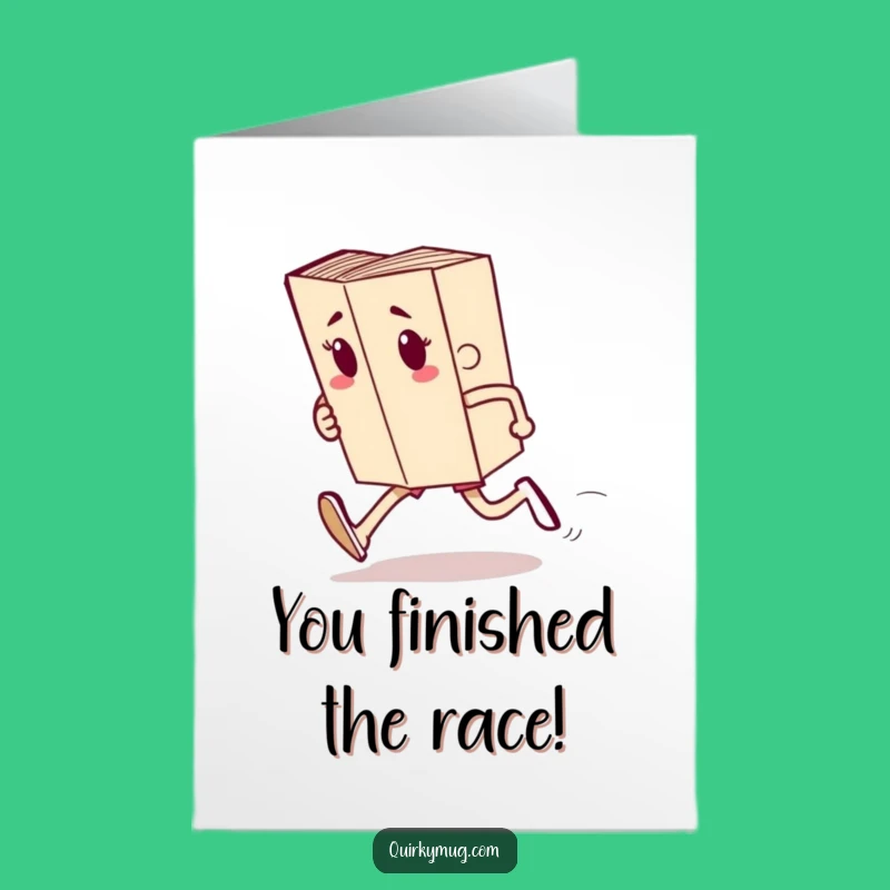 Free Printable Congrats Card: Book Racer, Earnest Downloadable Gift