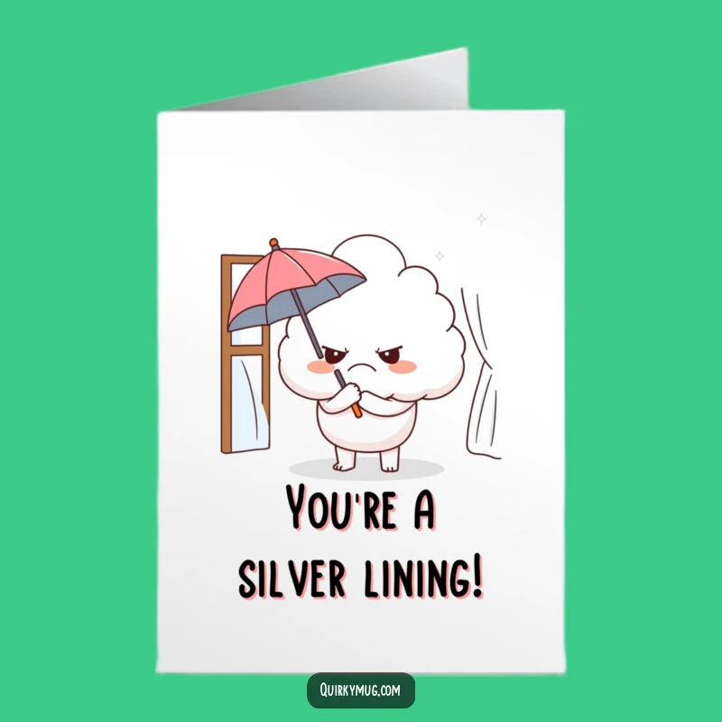 Free Printable Congrats Card: Grumpy Cloud, Quirky Downloadable Gift