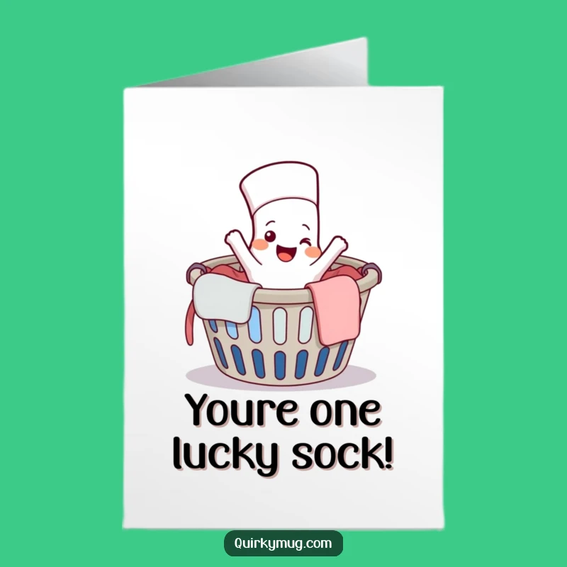 Free Printable Escaping Sock Congratulations Card - Humorous Downloadable DIY Gift for Your Favorite Go-Getter