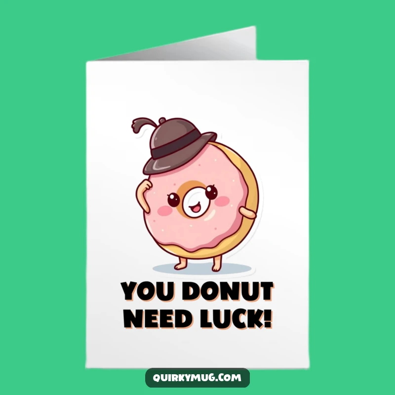 Free Printable Donut Congrats Card: Funny Falling Hat - Downloadable Celebration!