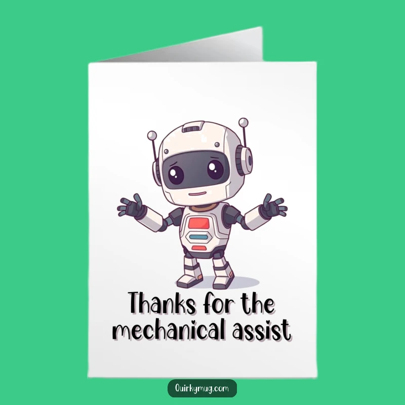 Free Printable Thank You Card: Robot Dance Chaos, Funny Downloadable Appreciation