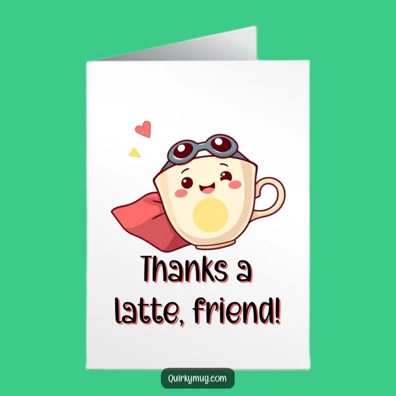 Free Printable Thank You Card: Teacup Hero Flies - Funny Downloadable