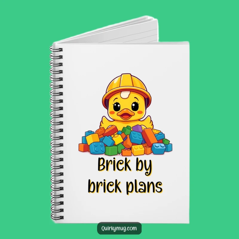 Funny Ducky Construction Notebook: Jot Down Ideas, Hilarious Funny Gift!