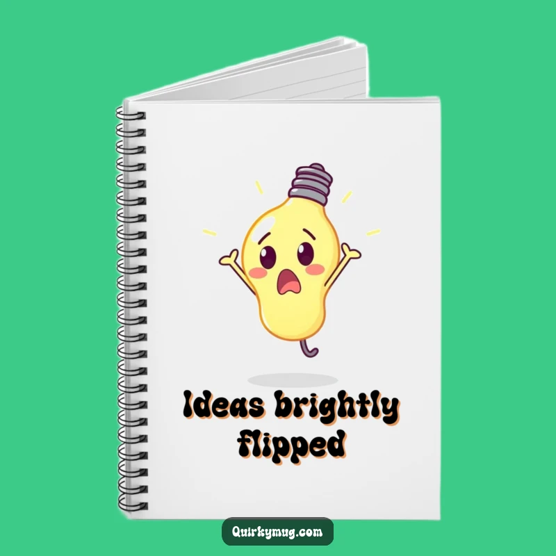 Funny Lightbulb Cartwheel Notebook - Bright Ideas & Perfect Gift
