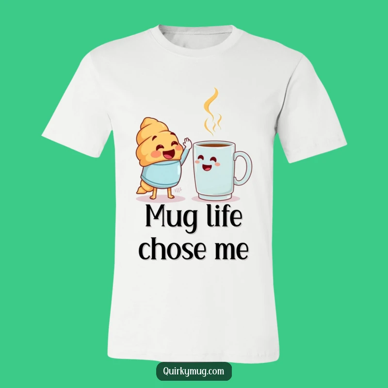 Funny Croissant High-Five T-Shirt: A Hilarious Funny Gift for Foodie Fun