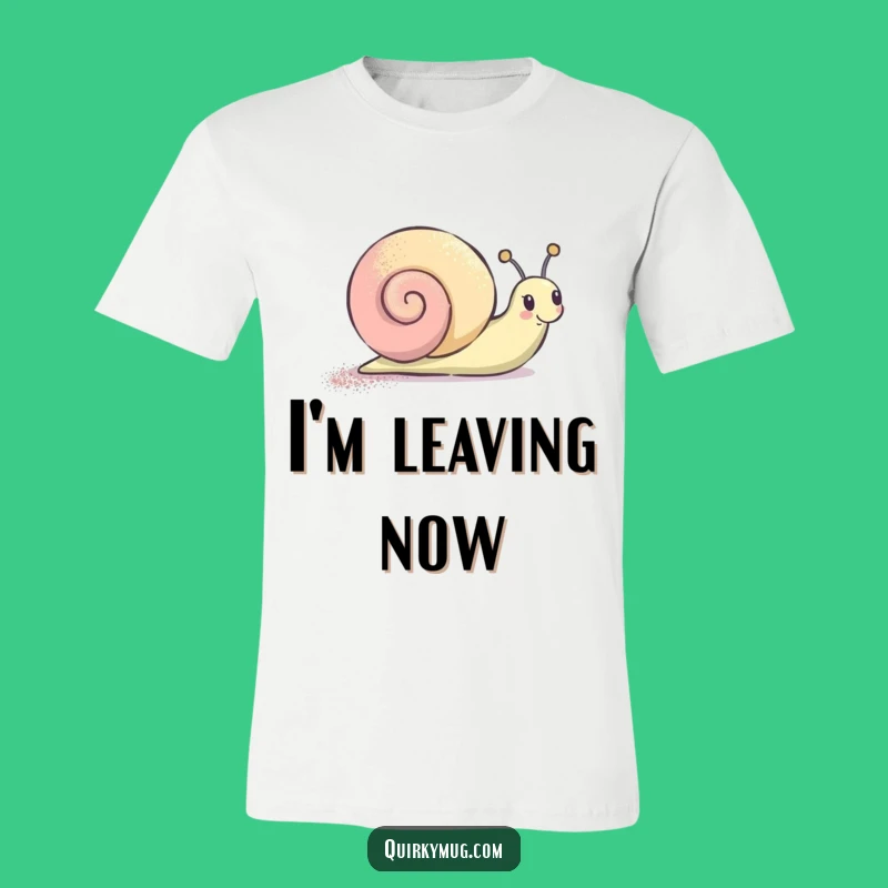 Funny Glitter Snail T-Shirt: Wearable Joy with a Sparkly Character Design