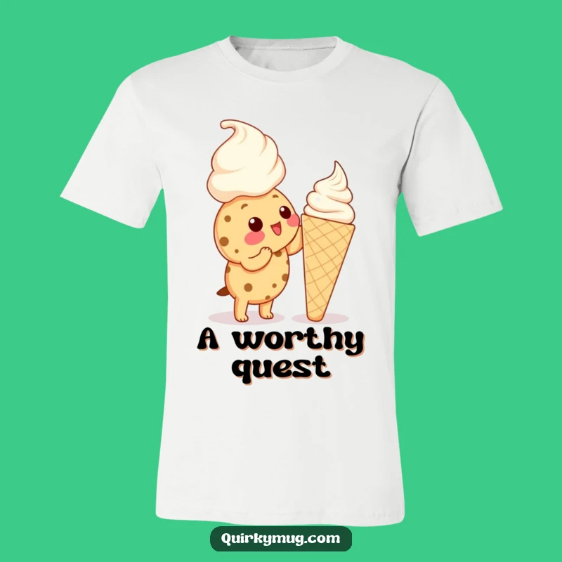Funny Kawaii Cookie Ice Cream T-Shirt - Hilarious Dessert Lover Gift