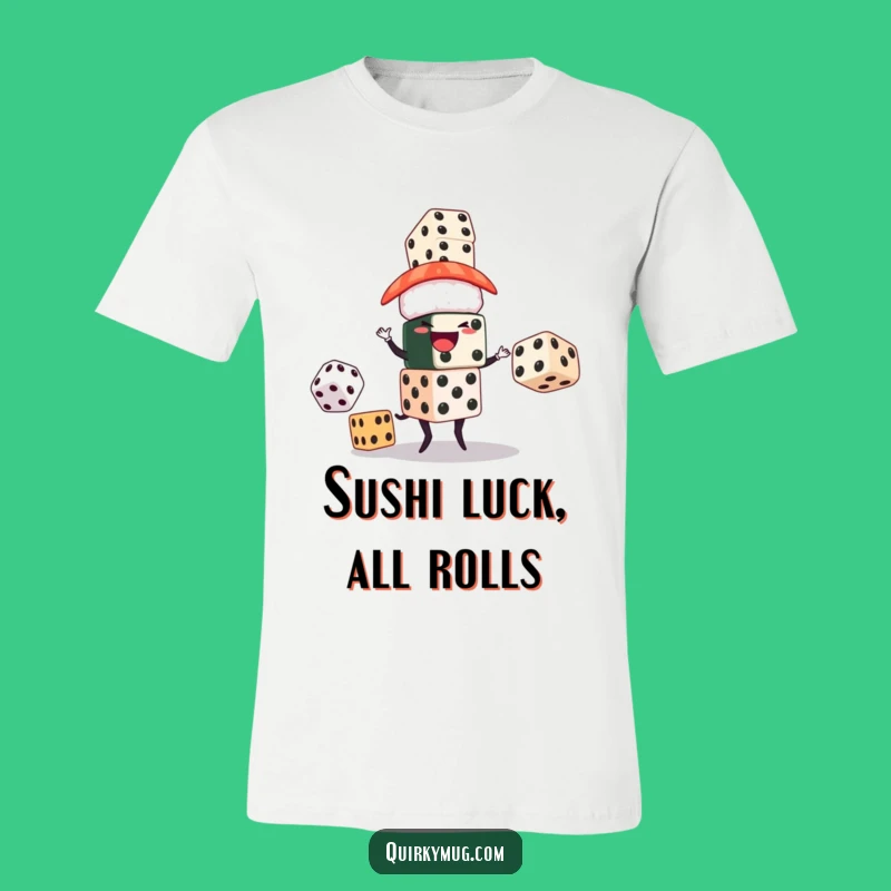 Funny Sushi Juggler T-Shirt: Wear Your Luck with this Hilarious Tee!