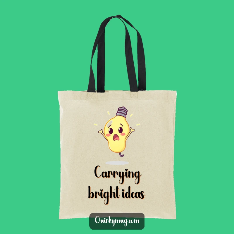 Funny Lightbulb Cartwheel Tote Bag - Bright Carry-all & Perfect Gift