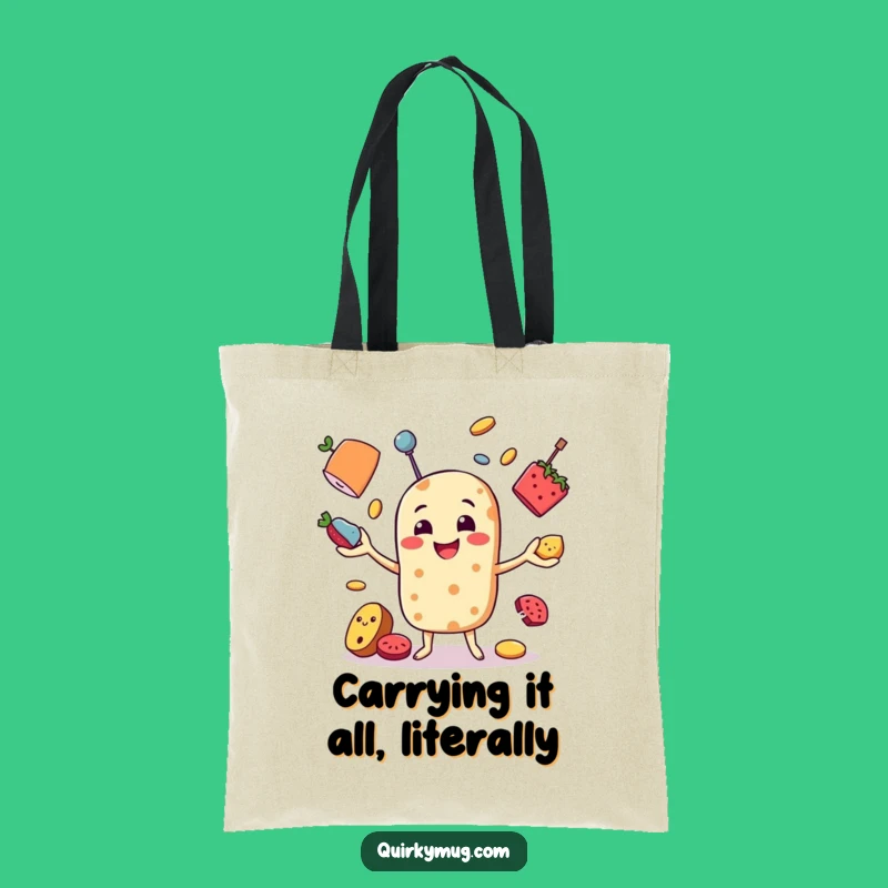 Funny Food Juggler Tote Bag: Carry Your Essentials with Hilarious Style and Flair
