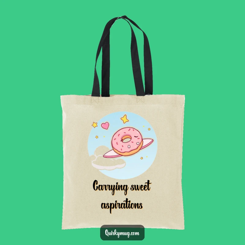 Funny Sleepy Doughnut Tote Bag: Carry Your Sweet Dreams Everywhere!